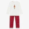 Caramelo Kids Ivory & Red Festive Pyjamas