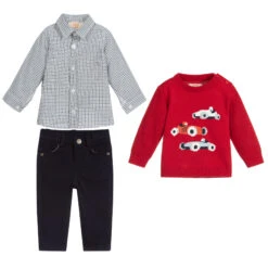 The Little Outfit Sales Store -The Little Outfit Sales Store caramelo kids red blue trousers set 338711 99188a224e7d8e77280ea35e4dc8f038d3d49b12