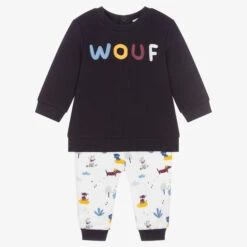 Carrement Beau Carrément Beau Boys Blue & White Tracksuit