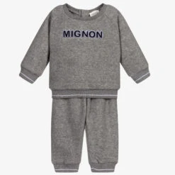 Carrement Beau Carrément Beau Boys Grey Fleecy Tracksuit