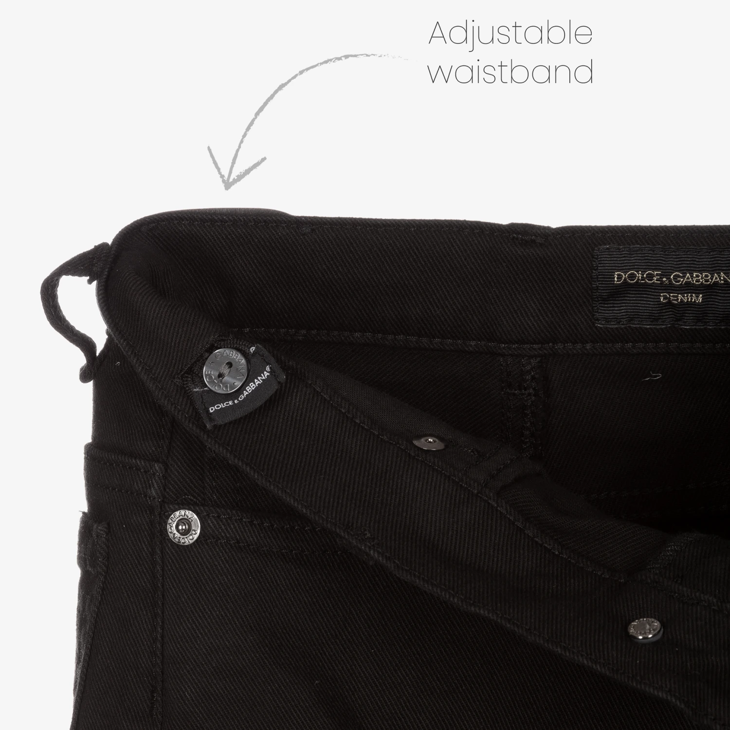 Dolce & Gabbana Boys Black Denim Shorts 3 Dolce & Gabbana Boys Black Denim Shorts - Image 3