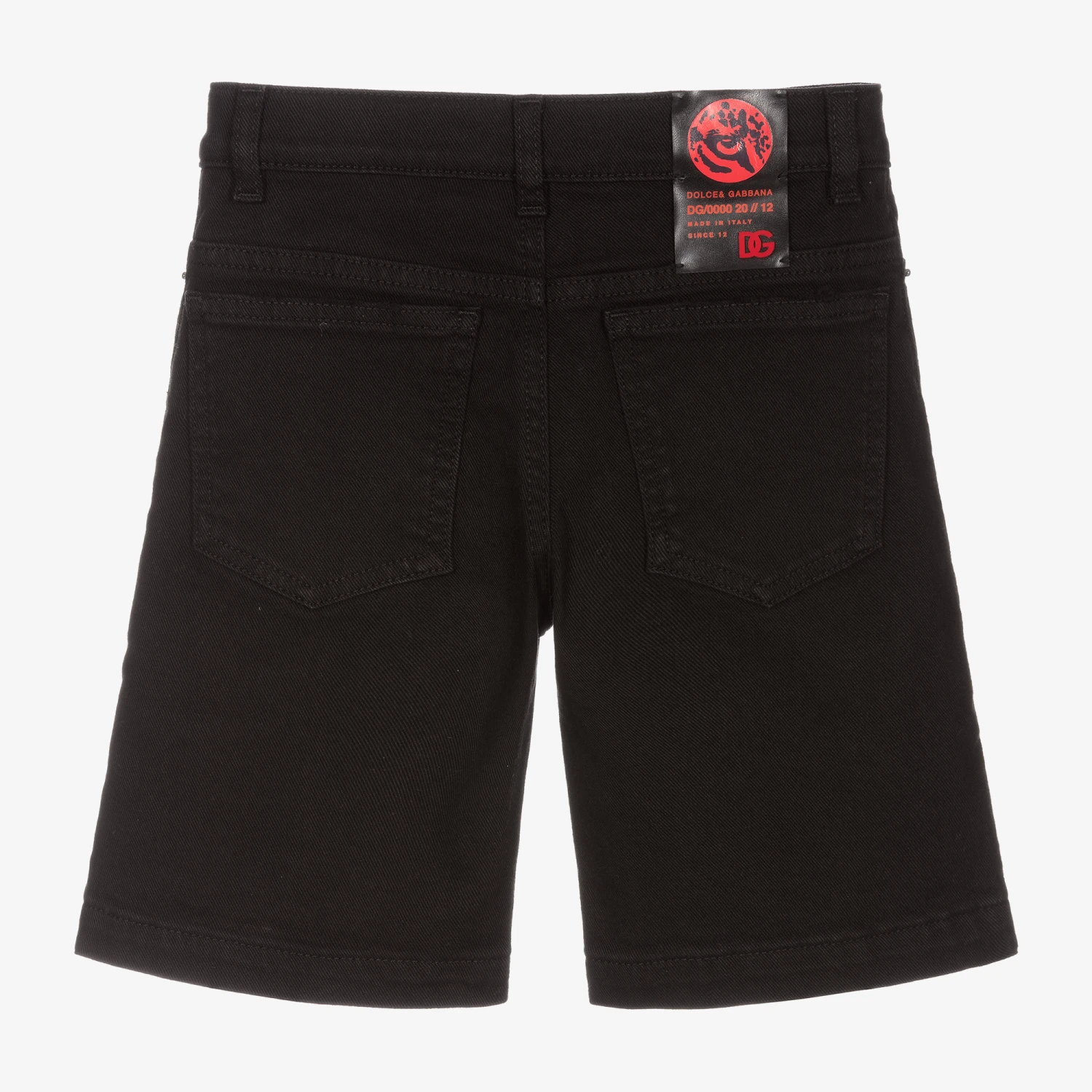 Dolce & Gabbana Boys Black Denim Shorts 2 Dolce & Gabbana Boys Black Denim Shorts - Image 2