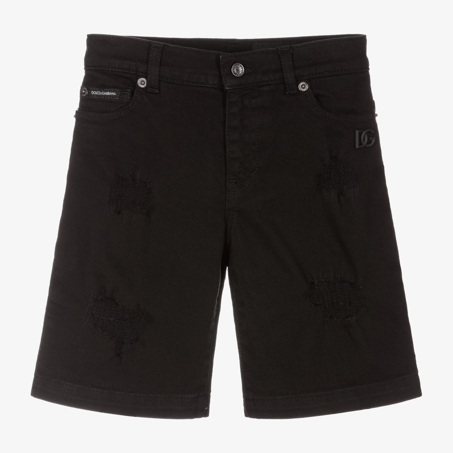 Dolce & Gabbana Boys Black Denim Shorts 1 Dolce & Gabbana Boys Black Denim Shorts