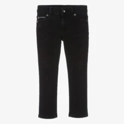 Dolce & Gabbana Boys Black Slim Fit Denim Jeans