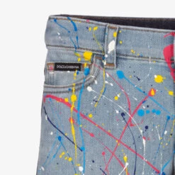 Dolce & Gabbana Boys Blue Colour Splash Jeans -The Little Outfit Sales Store dolce gabbana boys blue colour splash jeans 447186 d1d527cb10bd2139a4a9d95a086846de2fb4b891