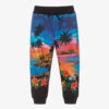 Dolce & Gabbana Boys Blue Cotton Hawaiian Joggers