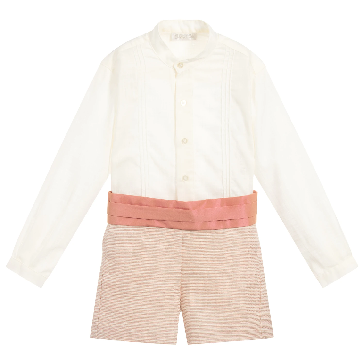 Dolce Petit Beige & Pink Shorts Set 1 Dolce Petit Beige & Pink Shorts Set