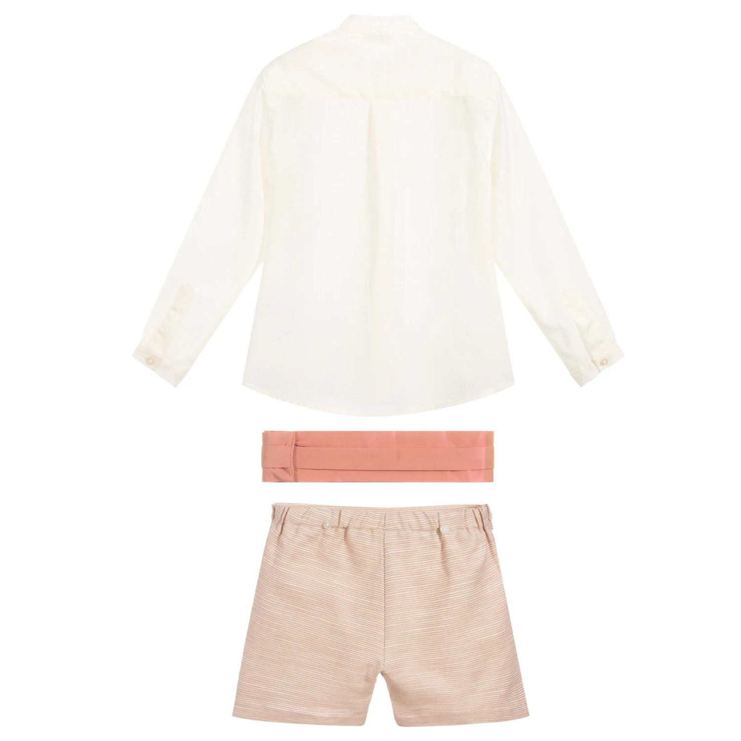 Dolce Petit Beige & Pink Shorts Set 3 Dolce Petit Beige & Pink Shorts Set - Image 3