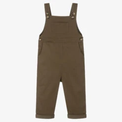 Donsje Green Cotton Dungarees