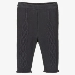 Donsje Navy Blue Knitted Trousers