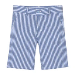 Dr. Kid Blue & White Striped Shorts