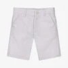 Dr. Kid Boys Grey Stripe Cotton Shorts