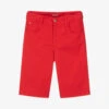 Dr. Kid Boys Red Cotton Shorts