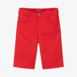 Dr. Kid Boys Red Cotton Shorts