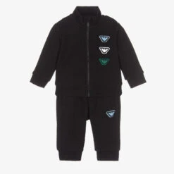 Emporio Armani Baby Boys Blue Cotton Tracksuit