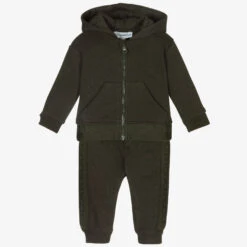 Emporio Armani Baby Boys Green Tracksuit