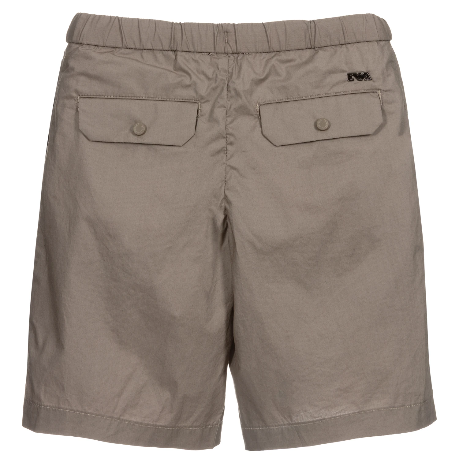 Emporio Armani Boys Beige Cotton Shorts 2 Emporio Armani Boys Beige Cotton Shorts - Image 2