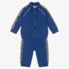 Emporio Armani Boys Blue Logo Tracksuit