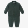 Emporio Armani Boys Green Logo Tape Tracksuit