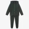 Emporio Armani Boys Green Logo Tracksuit