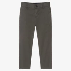 Emporio Armani Boys Grey Chino Trousers