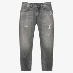 Emporio Armani Boys Grey Denim Regular Jeans
