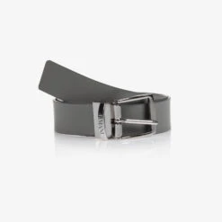 Emporio Armani Boys Grey & White Reversible Belt