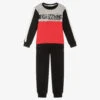 Everything Must Change Black & Red Logo Tracksuit
