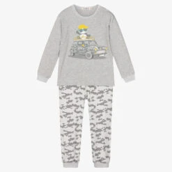 Everything Must Change Boys Grey Cotton Long Pyjamas