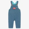 Frugi Blue Organic Cotton Bus Dungarees