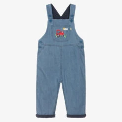 Frugi Boys Blue Cotton Dungarees