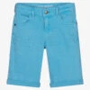 Guess Boys Blue Stretch Denim Shorts