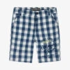 Guess Boys Blue & White Check Shorts