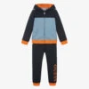 Guess Boys Pale & Navy Blue Logo Tracksuit
