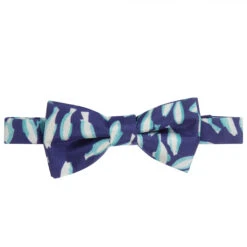 Hackett London Boys Blue Silk Bow Tie (9cm)