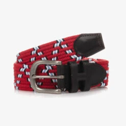 Hackett London Boys Red Woven Belt