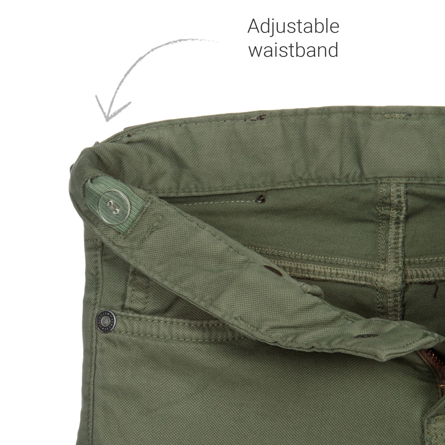 Hackett London Khaki Denim Jeans 3 Hackett London Khaki Denim Jeans - Image 3