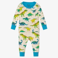 Hatley Baby Boys Beige Dinosaur Pyjamas