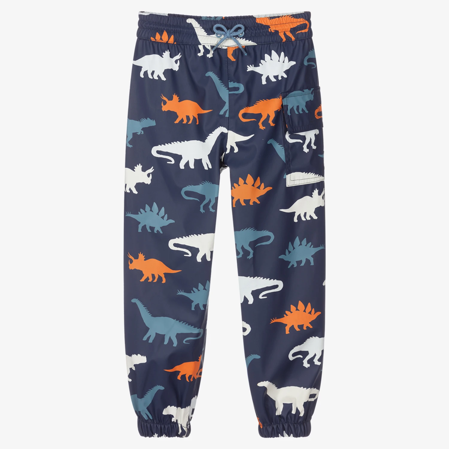 Hatley Boys Blue Dino Splash Trousers 1 Hatley Boys Blue Dino Splash Trousers