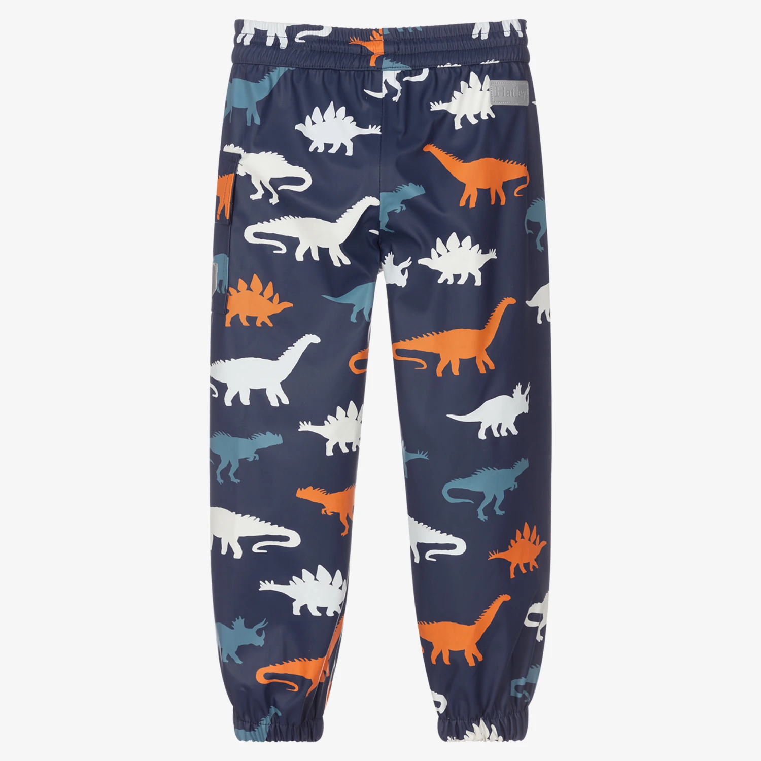 Hatley Boys Blue Dino Splash Trousers 2 Hatley Boys Blue Dino Splash Trousers - Image 2