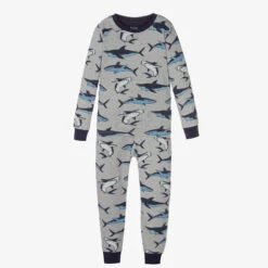 Hatley Boys Grey & Blue Pyjamas