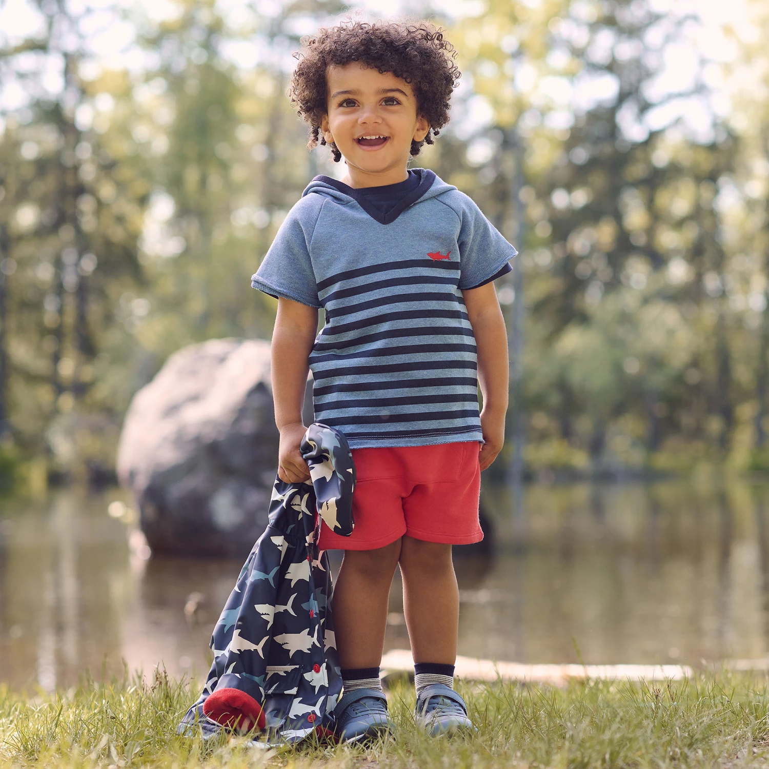 Hatley Boys Red Jersey Shorts 2 Hatley Boys Red Jersey Shorts - Image 2
