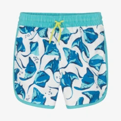 Hatley Boys White Swim Shorts (UPF50+)