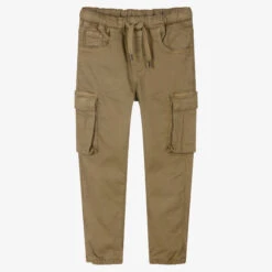 IDO Junior Boys Green Cargo Trousers
