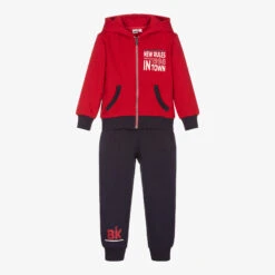 IDO Baby Boys Red & Blue Tracksuit