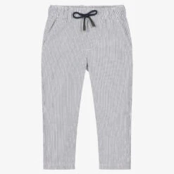 IDO Baby Boys Striped Seersucker Trousers