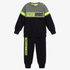 IDO Baby Navy Blue & Grey Tracksuit