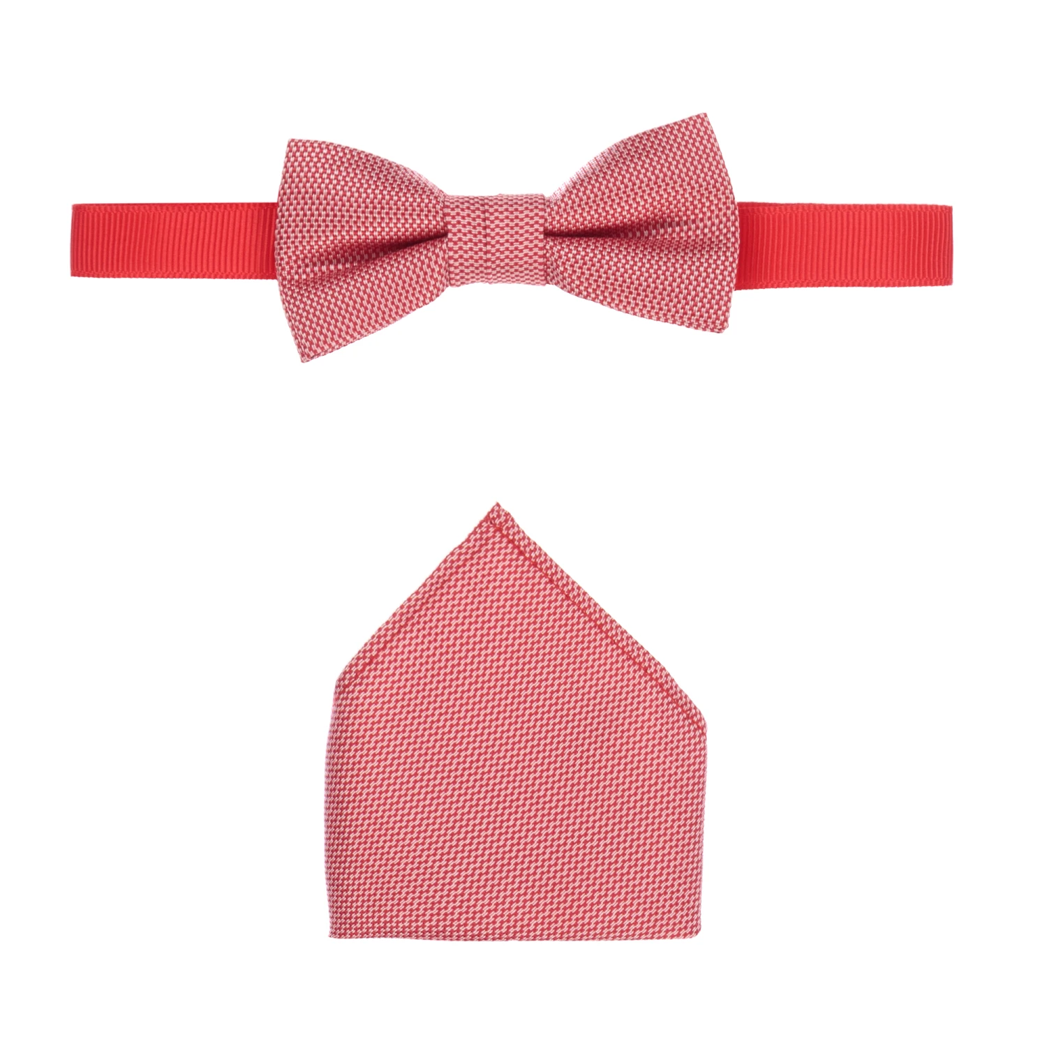 IDO Baby Red Bow Tie & Pocket Square 1 IDO Baby Red Bow Tie & Pocket Square