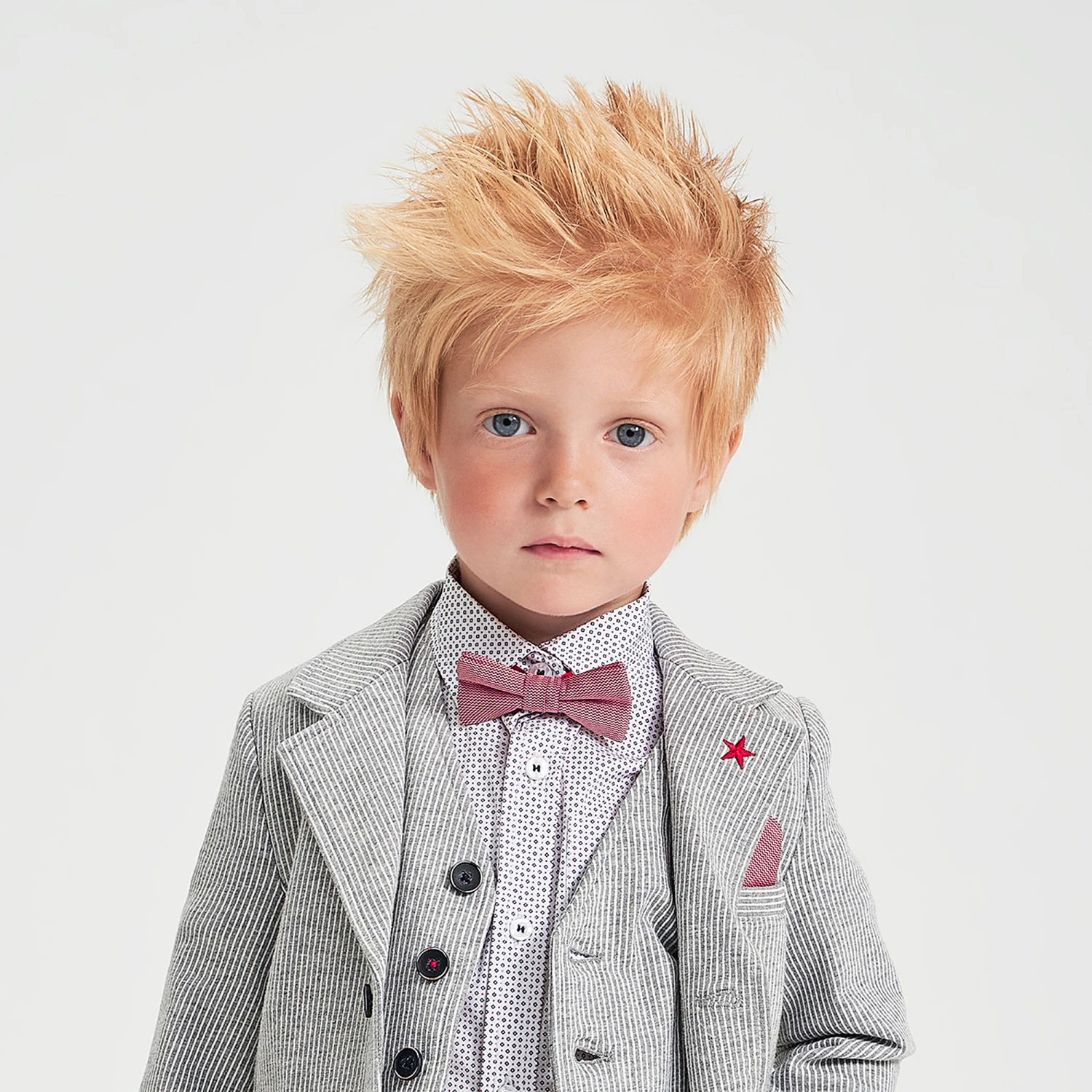 IDO Baby Red Bow Tie & Pocket Square 2 IDO Baby Red Bow Tie & Pocket Square - Image 2