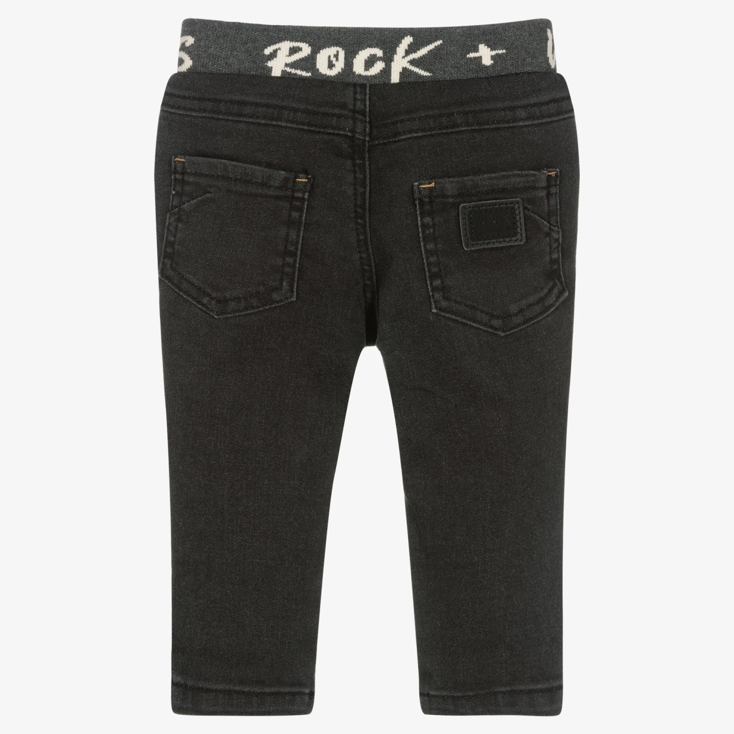 IKKS Boys Black Denim Jeans 2 IKKS Boys Black Denim Jeans - Image 2